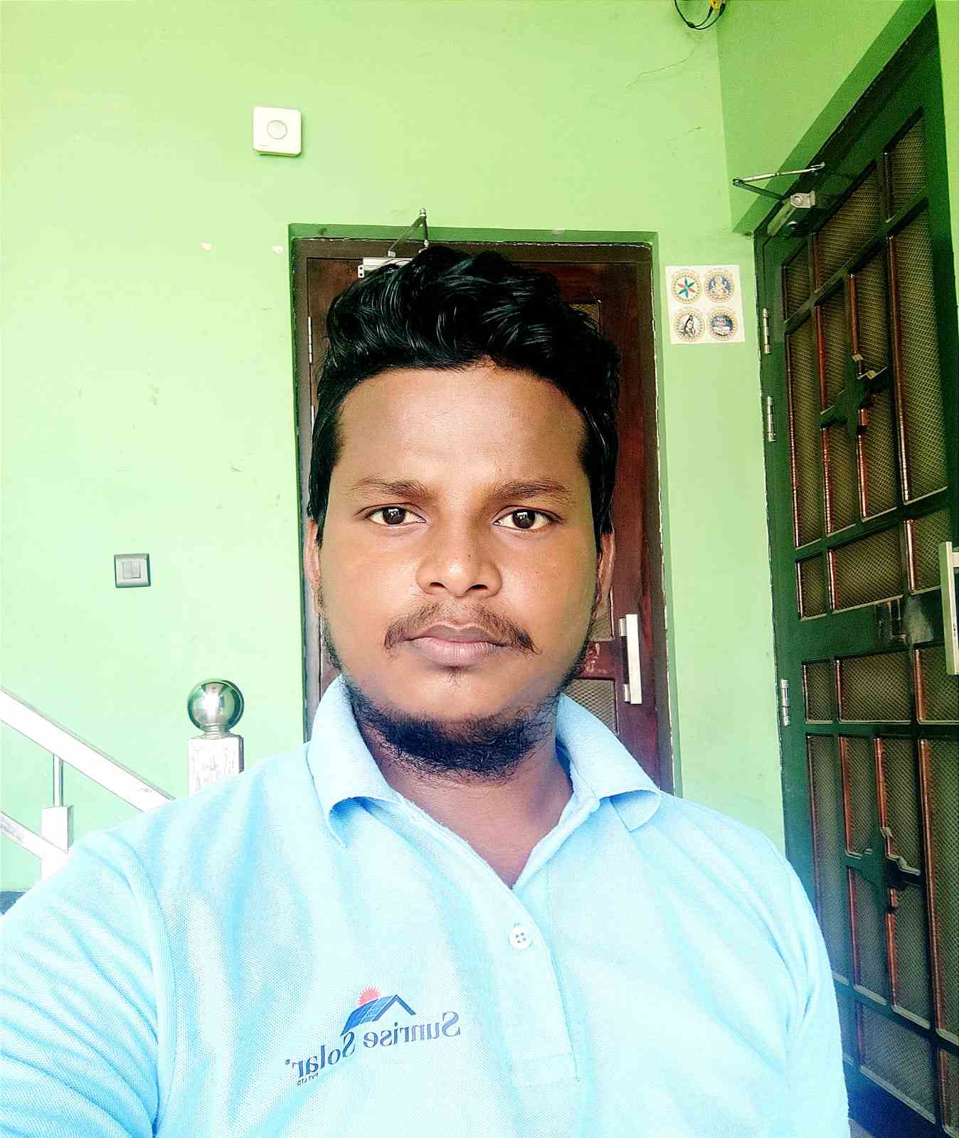 Portrait of papu, solar energy specialist