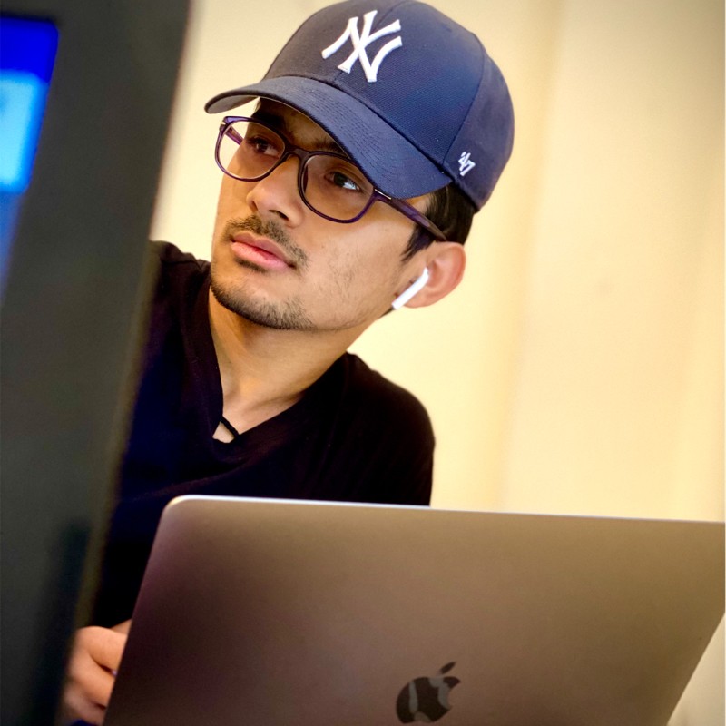 Portrait of Shubham, solar energy specialist